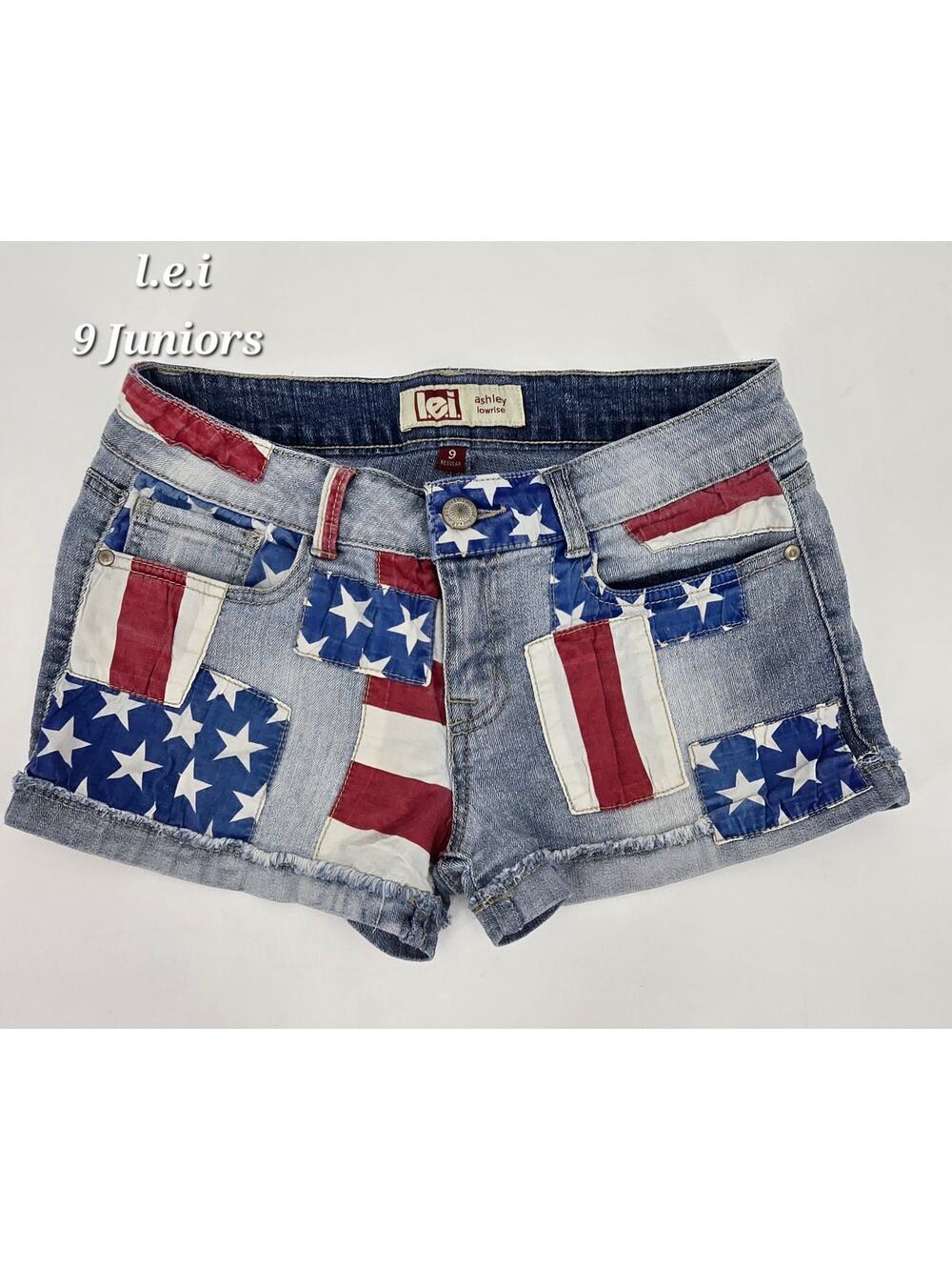 Y2K‎ LEI Ashley Low-Rise Denim Shorts – Size 9